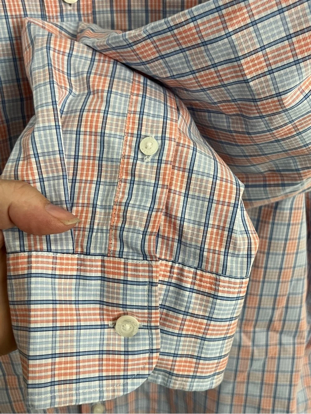 J. Crew Performance Plaid Button Down Shirt Men’s XL Preppy Coastal Office